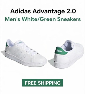 Adidas Advantage Men's Athletic Shoes White Sneakers (Size 12)