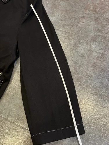 VERSACE ABBIGLIAMENTO Gabardine Single breasted Coat In Black Men Sz 54 $2825 image 16