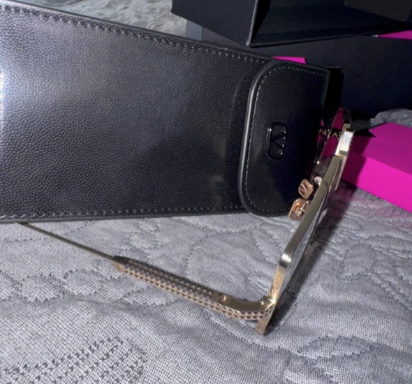 NUEVO VALENTINO V-HEXAGON VLS-115A MUJER GRIS ORO TITANIO GAFAS DE SOL VALENTINO Foto 4 de 4