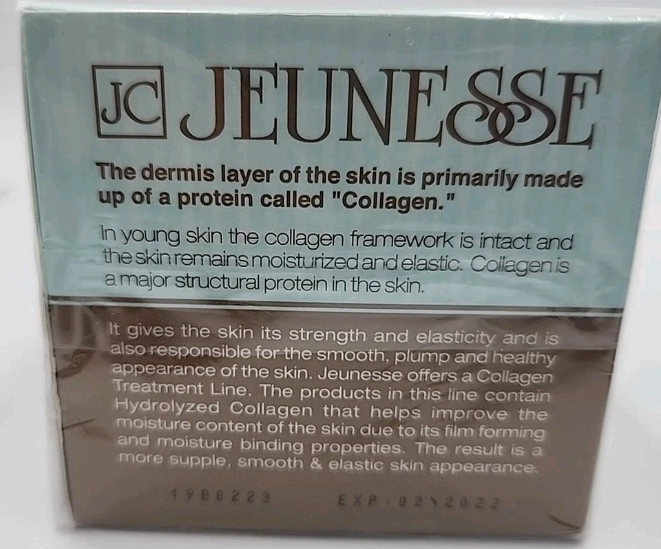 Crema de día hidratante Jeunesse antiedad colágeno hidrolizado 40+ 1,69 fl oz nueva en caja Foto 2 de 3