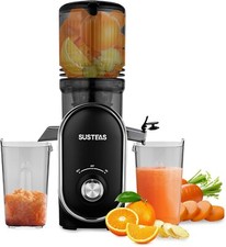 Cold Press Juicer 300W 5.3 inch Large Feed Chute 1.5L Capacity Black