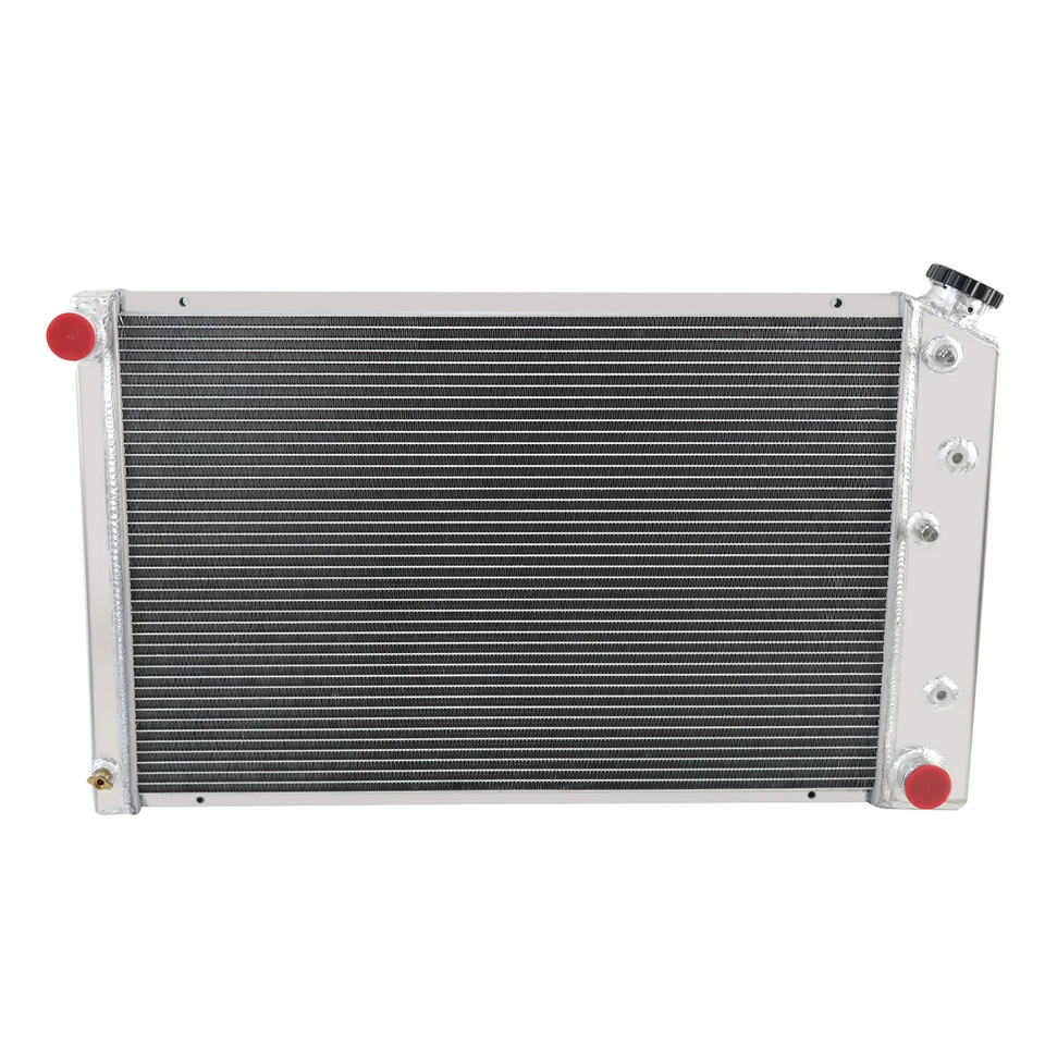 4 Row Aluminum Radiator For 1981-1986 Chevy C20 C30 K20/1970-1988 Caprice V8 Gas Foto 2 de 4