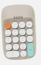 ACTTO Retro Wireless Bluetooth Keypad Dual Mode Numeric Keyboard, Cream White