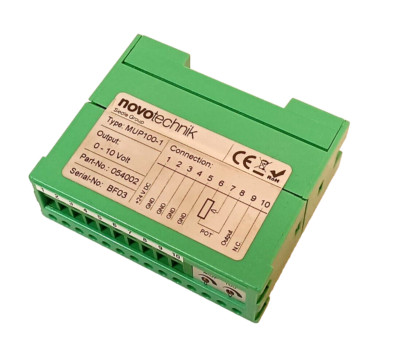 Novo-Technik MUP100-1 Signalumformer Umformer 054002 BF03 | MUP100 Wegsensor