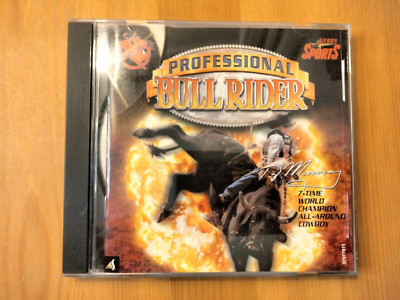 Professional Bull Rider PC CD ROM Game 1999 Sierra Sports Software Wrangler USED