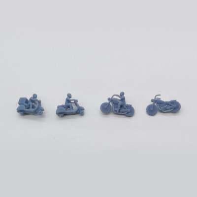 Outland Models Railway Miniature Motorcycle and Scooter Set N Scale 1:160