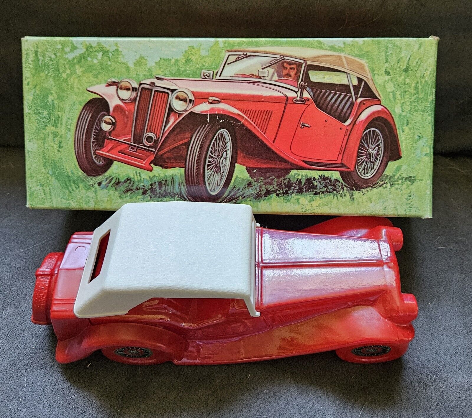 Vintage Avon 1936 MG Decanter w/ Original Box