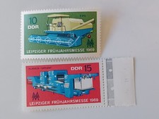 Znaczki NRD 1969 Lipskie Targi Wiosenne Mi1448-9 czyste