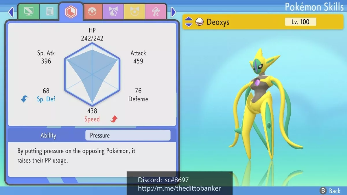 ✨ SHINY ✨ DEOXYS LEVEL 1 6IV Pokemon Brilliant Diamond Shining Pearl FAST  TRADE