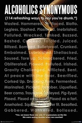 Alcoholics Synonymous Laminated Poster - 24.5'' x 36.5''