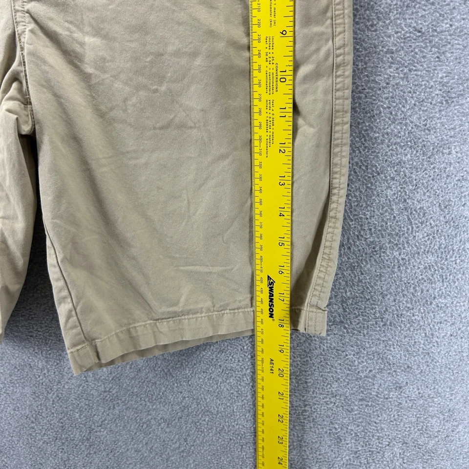 Pantalones Cortos Lucky Brand Niños Talla Grande 14/16 Beige Lona Pull On Frente Plano Elástico Foto 4 de 4