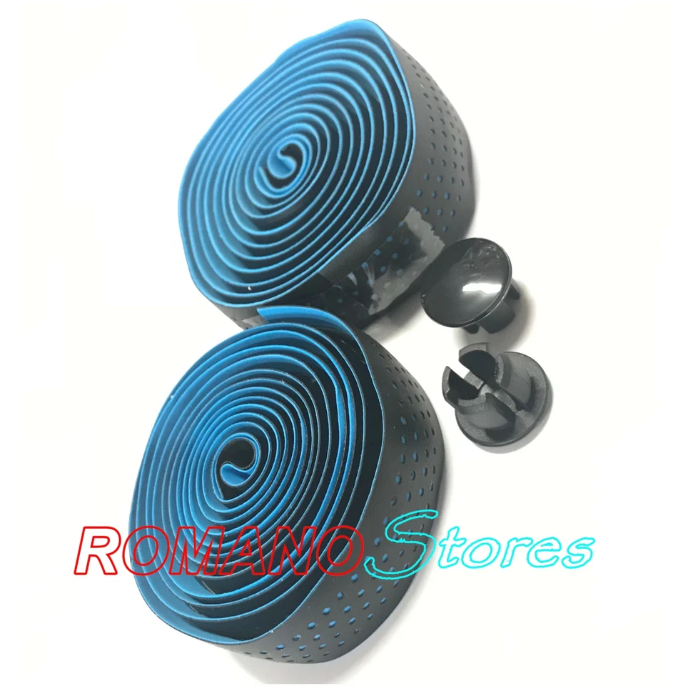 NASTRO MANUBRIO MVTEK MYST BICOLORE NERO/AZZURRO - Immagine 2 di 2