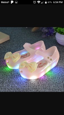 mini melissa light up shoes