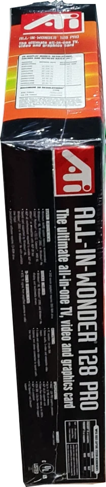 ATI All-in-Wonder-Pro 128, 2X/4X AGP, 32mb w/TV Out, New! Mint in Sealed Box - Image 3 of 4