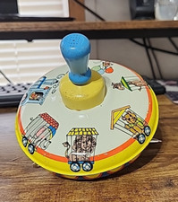 Ohio Art Spinning Toy Top Metal Circus Train Animals 304B177 Made in USA