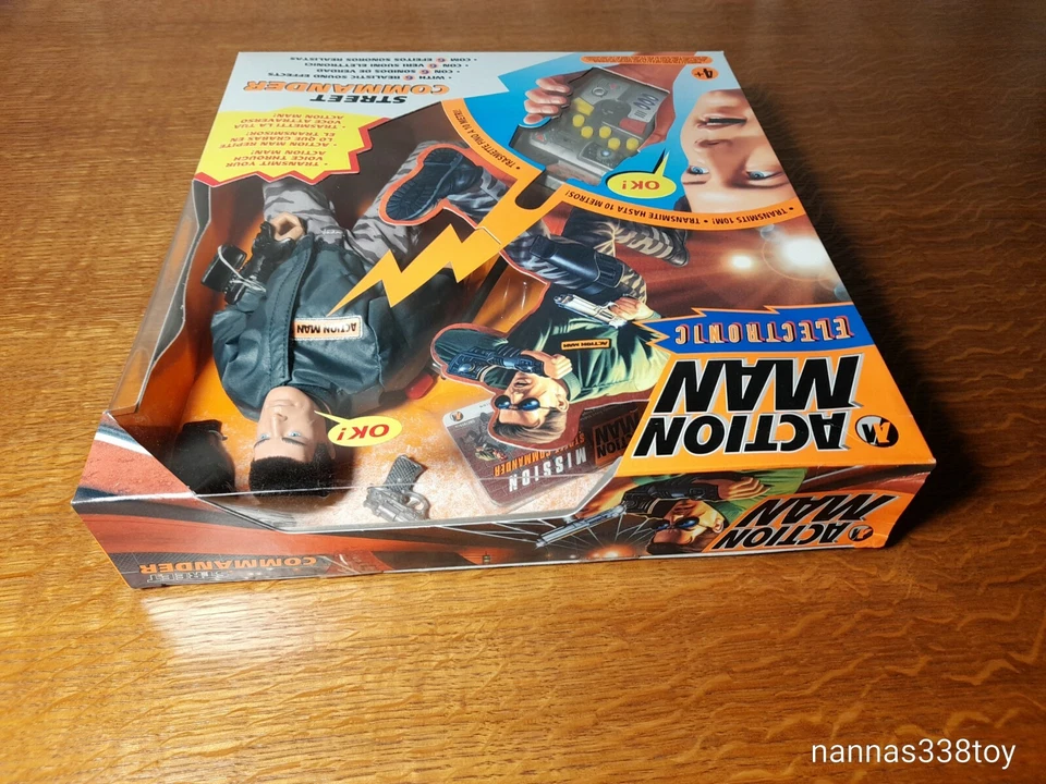 Hasbro Action Man STREET COMMANDER ELECTRONIC TRANMIT VOICE MISB SEALED 90'S - Immagine 4 di 4