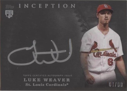 2017 Panini Immaculate #HPS-LW Luke Weaver Immaculate Home Plate 