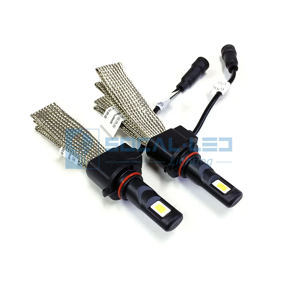 Kit de faros LED sin ventilador 9006 6000K blanco Canbus bombillas de conversión de luz antiniebla 12V Foto 4 de 4