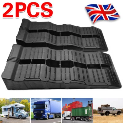 2Pcs Set Caravan Levellers 5T Campervan Trailer Motorhome Levelling Block Ramp - Image 1 of 4