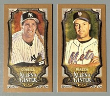 2- 2024 Topps Allen & Ginter Mike Piazza & Paul O'Neill Gold Border Mini