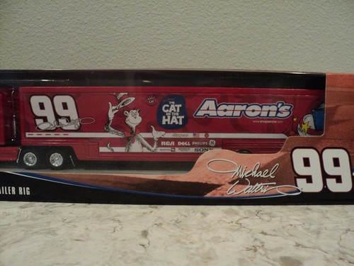 2004 Winners Circle Michael Waltrip # 99 Aaron's The Cat In The Hat Trailer Rig - 第 2/3 張圖片