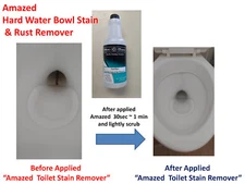 Amazed Hard Water Toilet Bowl Stain Rust Removal RING OUT Cleaner - qt