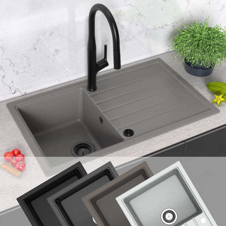 Einbauspüle Atlanta Spülbecken Granitspüle Küchenspüle Spüle von Sotech - Bild 3 von 4