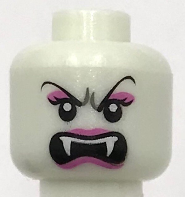 ハナまゆげ Lego New Glow In Dark White Minifigure Head Dual Sided Alien