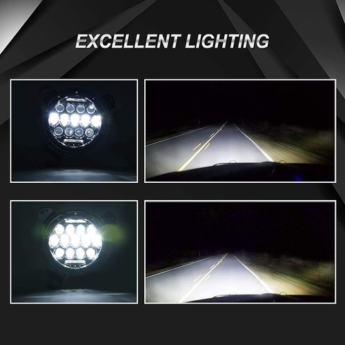 LED Black Headlights Combo for Jeep Wrangler JL JLU Gladiator JT 18 19 20 21 - Bild 7 von 11