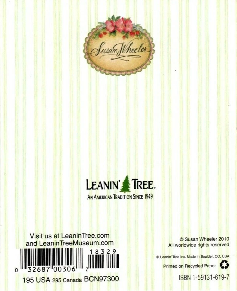 Congratulations New Baby Girl Bunny Susan Wheeler Greeting Card  - Image 2 of 4