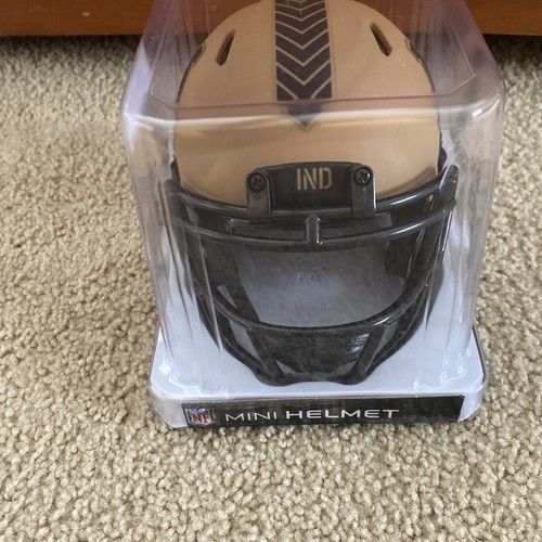 Indianapolis Colts Mini Speed Football Helmet 2023 SALUTE TO SERVICE NFL - Picture 2 of 5
