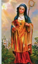 ST. MONICA - Laminated  Holy Cards.  QUANTITY 25 CARDS
