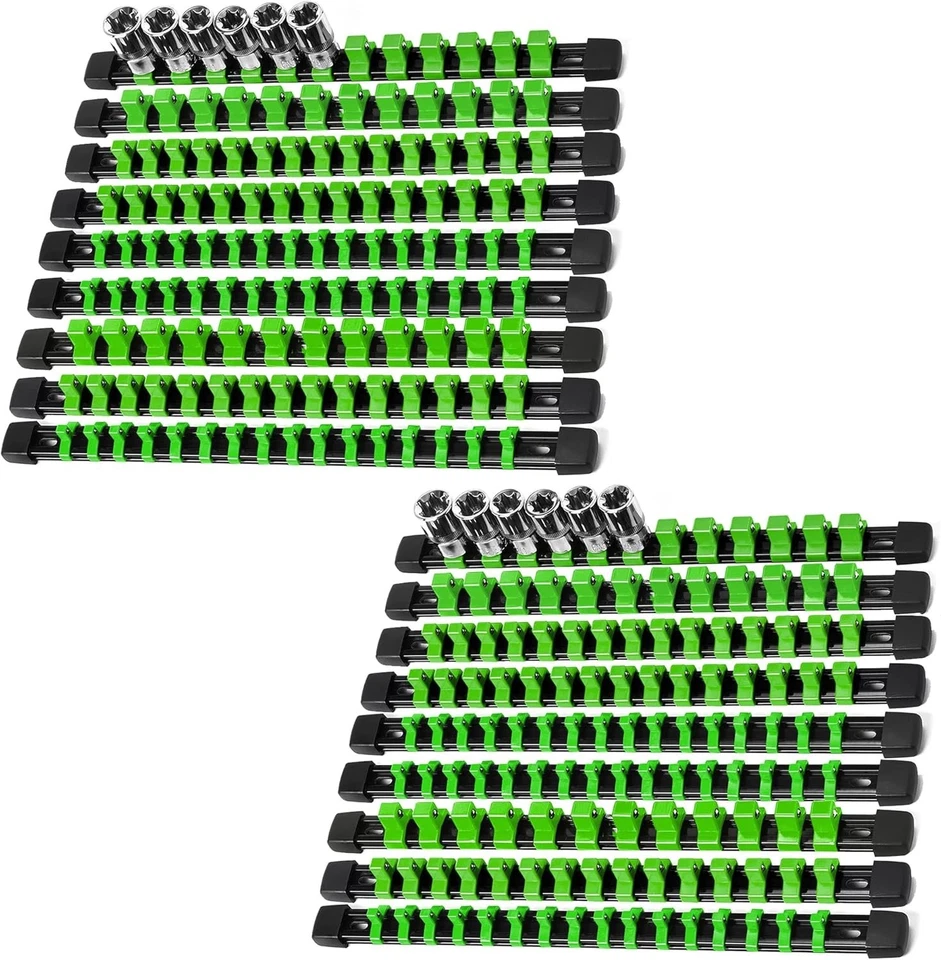 Tool Socket Organizer - Green, 258 Socket Capacity - Image 3 of 4