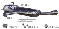 Ernst EndschalldäMpfer NachschalldäMpfer 202121 FüR Audi A3 8P1 FSI