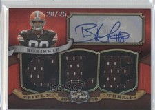 2009 Topps Triple Threads Auto Relics 20/25 Brian Robiskie #TTRA-97 Auto 3c7