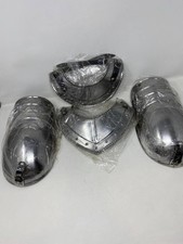 Queen Medieval Iron Gorget Spaulders Arm Shoulder Set Viking Crusader Pauldrons