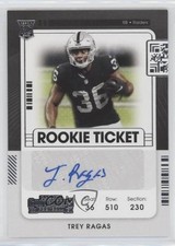 2021 Panini Contenders Rookie Ticket Trey Ragas #286 Auto 03nz