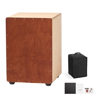 Cajon Box Drum Wooden Birchwood Percussion Instrument Snare Wires Travel Bag
