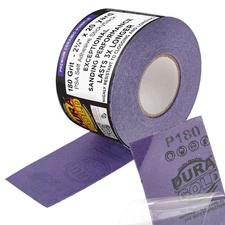 Premium 180 Grit PSA Purple Film Ceramic Longboard Sandpaper, 2-3/4" Wide Contin