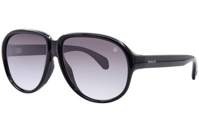 Moncler Halcyonne ME8001 50013C Sunglasses Black/Light Grey/Black Gradient 60mm