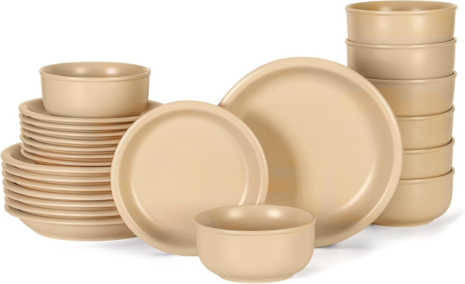 For 8 - 24 Piece Handcrafted Stoneware Set