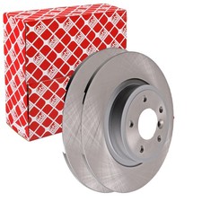 2X FEBI BREMSSCHEIBEN Ø300mm HINTEN PASSEND FÜR JAGUAR E-PACE XE XF