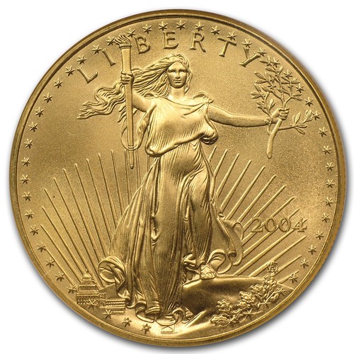 2004 1 oz American Gold Eagle MS-69 NGC - Picture 2 of 3