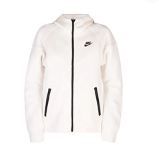Nike Tech Fleece Women's Windrunner Cream Ivory Full Zip Hoodie Small