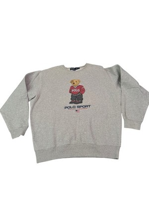 RARE Vintage Polo Sport Ralph Lauren Bear Crewneck Sweatshirt