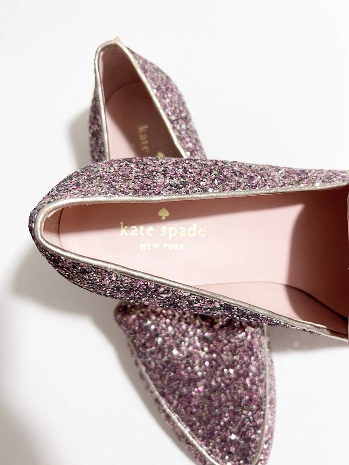 Mocasines Kate Spade Calliope Rosa Brillo TOTALMENTE NUEVOS Foto 3 de 4