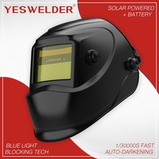 Auto Darkening Welding Mask True Color Solar Powered Blue Light Blocking TIG MIG