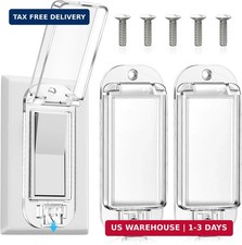 2 Pack Light Switch Guard Cover, Baby Proof Wall Switch Cover Guard with Wall Pl
