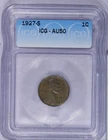1927-S Lincoln Cent 1C ICG AU50 GP