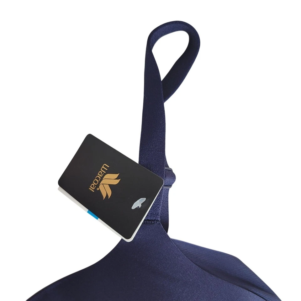 Wacoal Ultimate Side Smoother Underwire Bra Blue 38DDD Seamless Mold NWT #853281 - Image 3 of 4